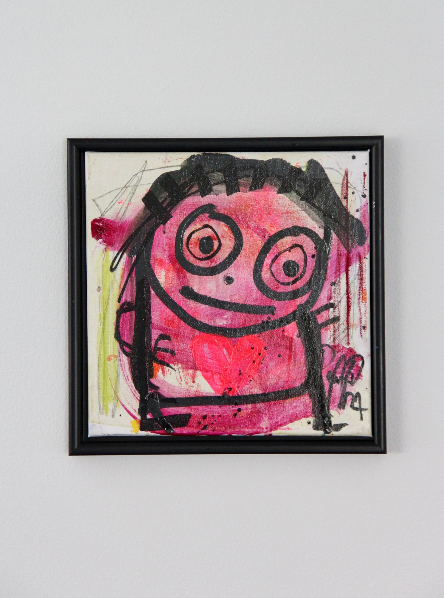 Love Person, original maleri, pink