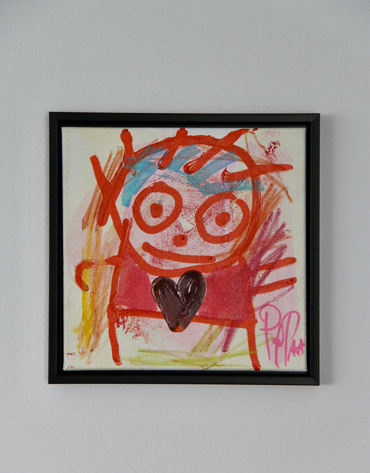 Simple Love, original maleri, rød