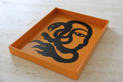 Limited Edition, Orange Tray Painted by Phuc Van Dang