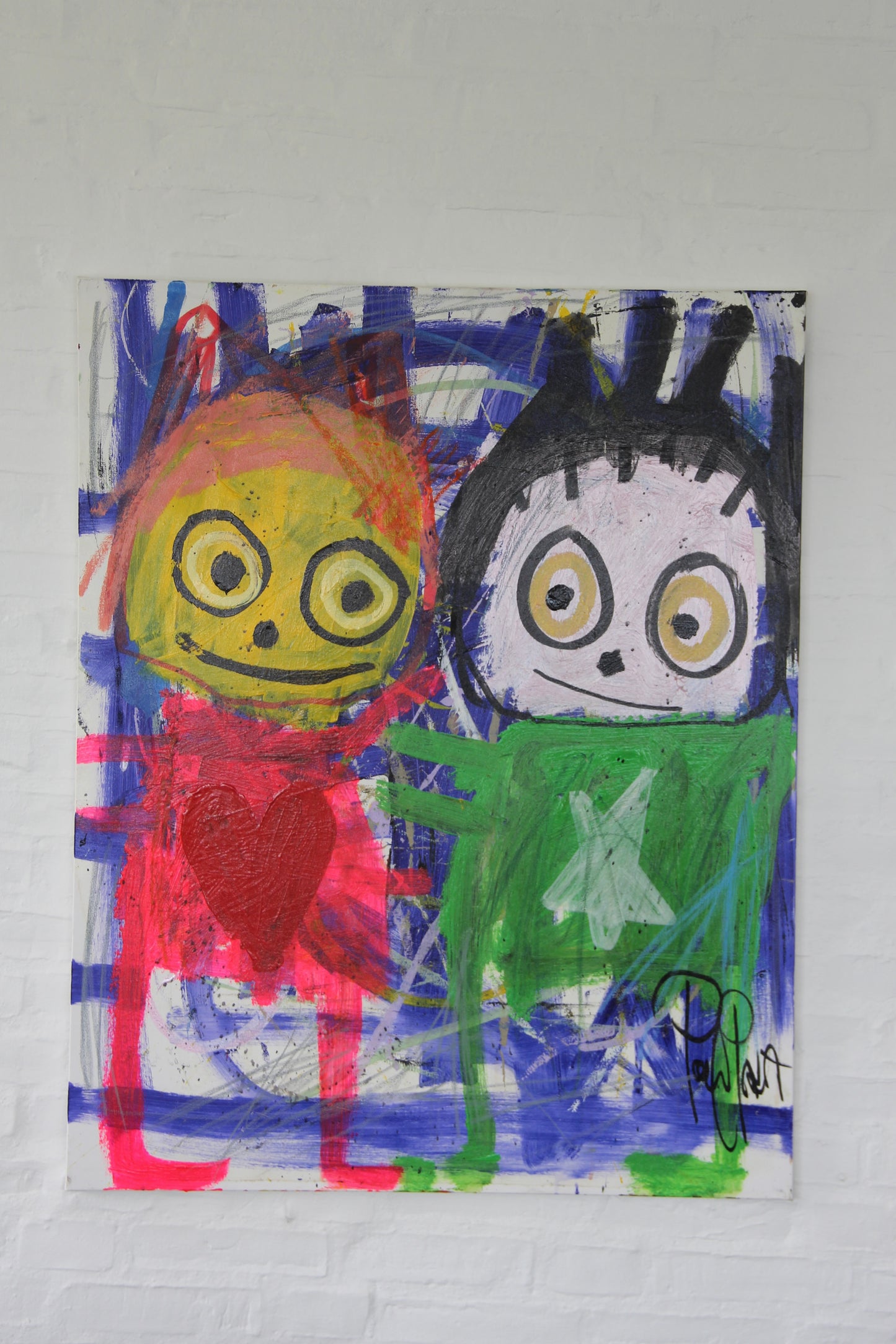 Smiley People Original Painting, Multi