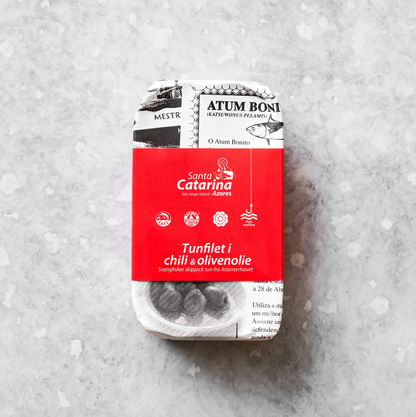 Tunfilet i mild chili og olivenolie, Grøndals