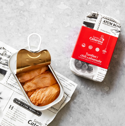 Tunfilet i mild chili og olivenolie, Grøndals