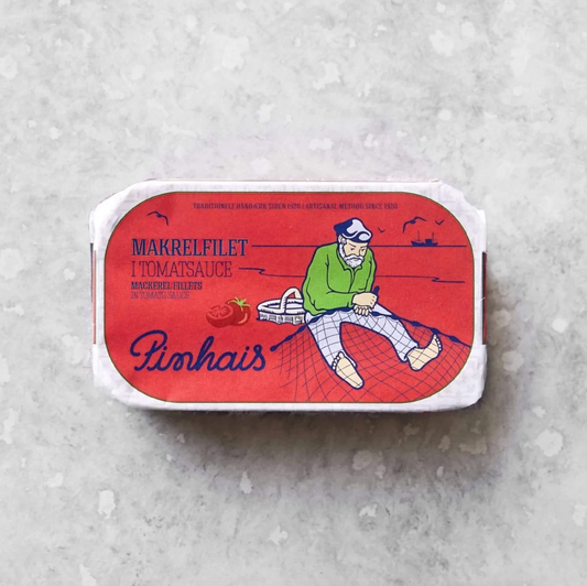 Makrelfilet i tomatsauce, Grøndals