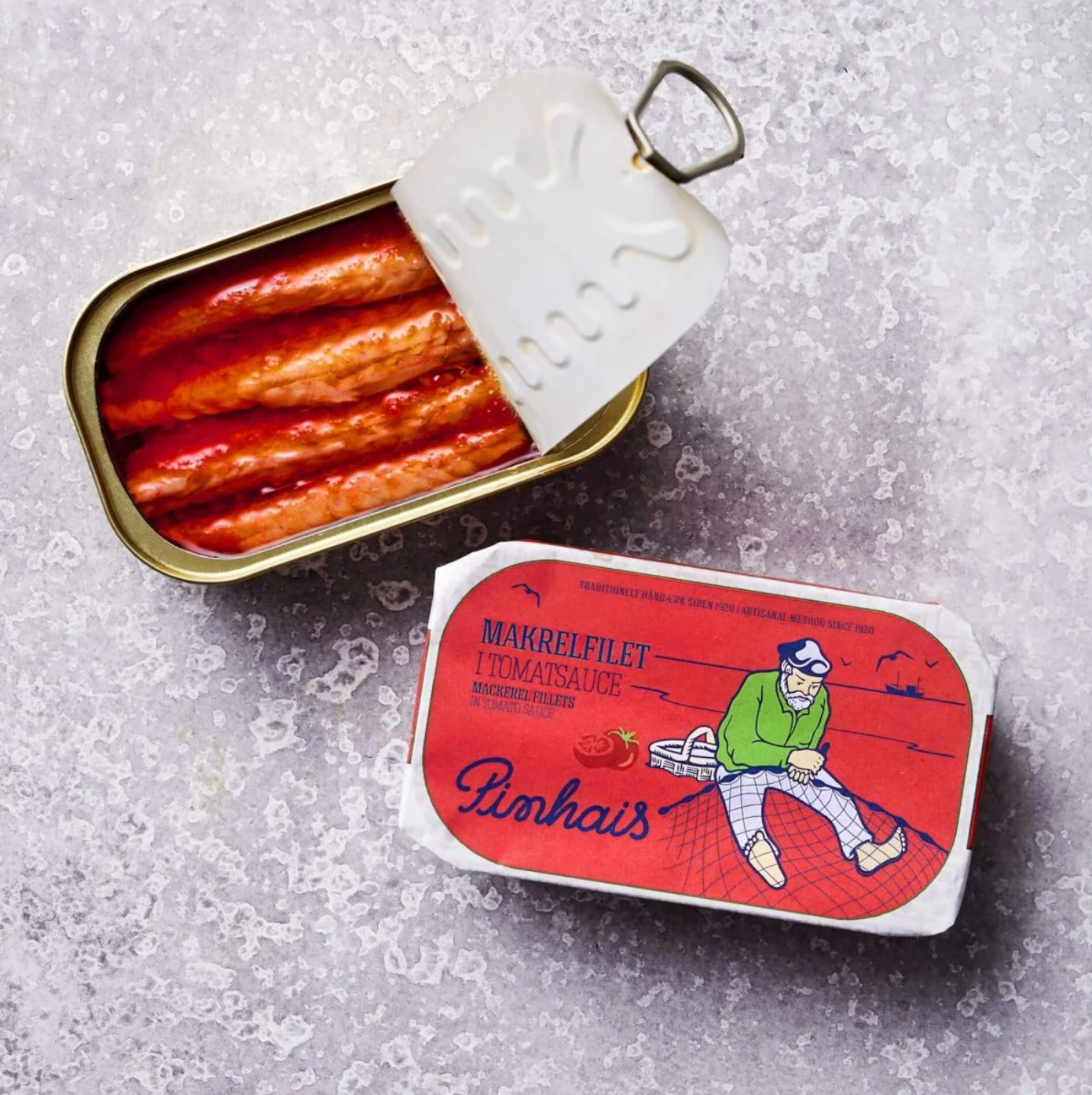 Makrelfilet i tomatsauce, Grøndals