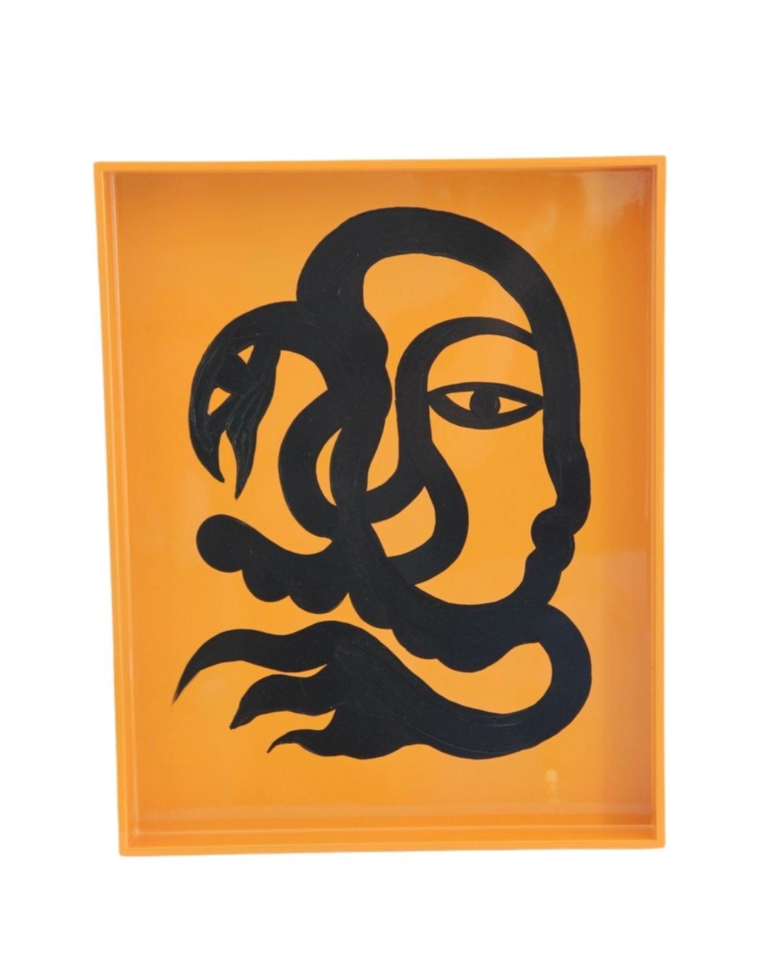 Limited Edition, Orange Tray Painted by Phuc Van Dang